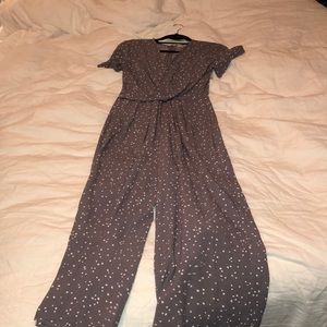 Short sleeve jump suit